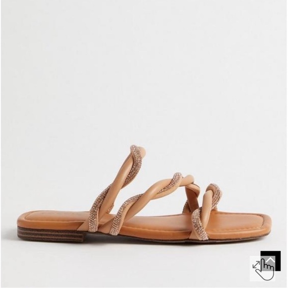 Torrid Embellished Twist Slide Beige (WW) Size 9 NWT - Picture 4 of 16